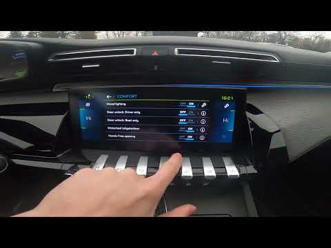 How to Enable or Disable Hands Free Opening in Peugeot 508 II ( 2018 - now )