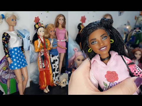 Adultdollcollector's finds, haul with walking Tanya doll, retro dolls, Barbie mtms, crafted items
