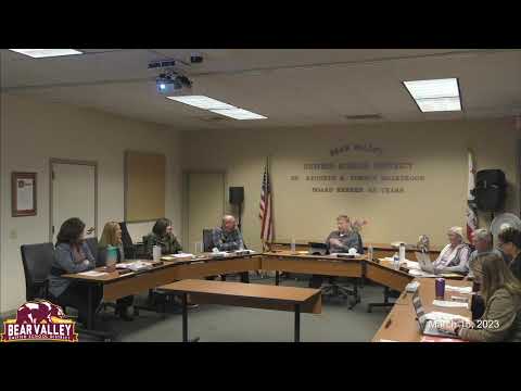 March 15th, 2023 Regular Board Meeting with Closed Session