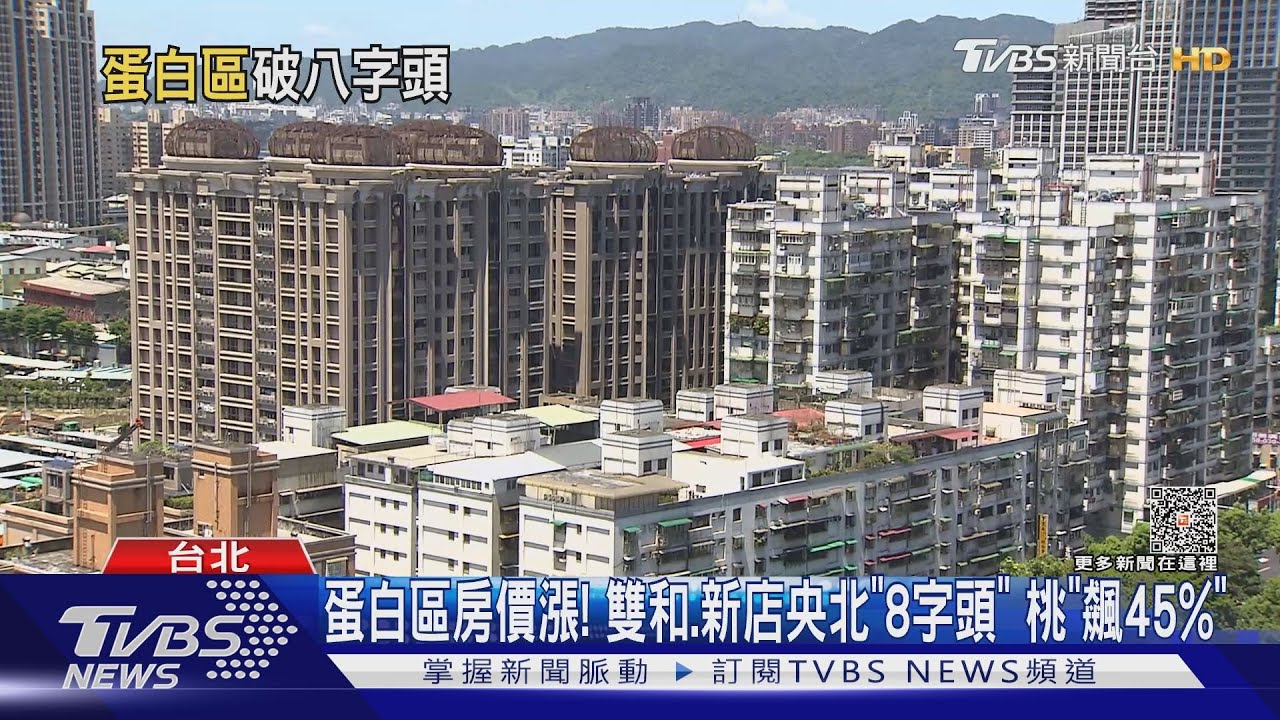 蛋白區房價漲!雙和、新店央北「8字頭」 「桃飆45%」