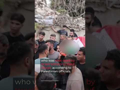 Funeral held for Palestinian man killed in the occupied West Bank