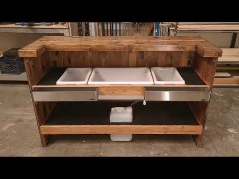 Folding Wood Portable Bar | Lounge Logikk