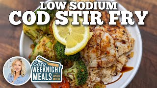 Easy Weeknight Meals: Low Sodium Cod Stir Fry on the Blackstone Griddle
