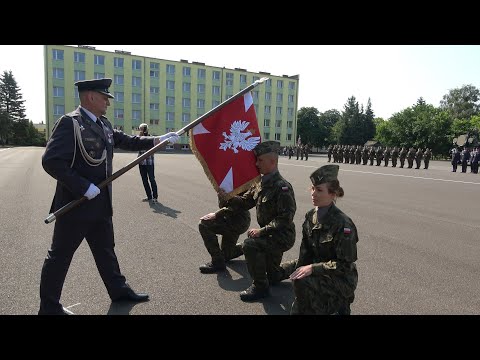 Ceremonial roll call at the Air Force Training Center in Koszalin