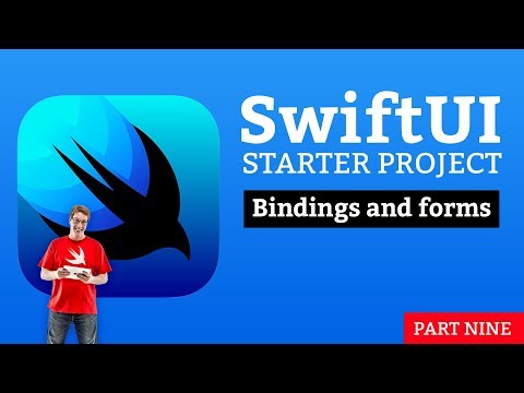 Bindings and forms - SwiftUI Starter Project 9/14
