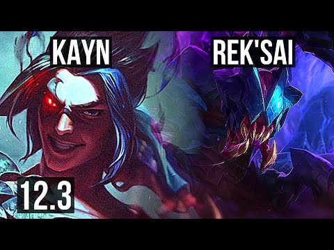 KAYN vs REK'SAI (JNG) | 8/1/4, Rank 9 Kayn, Legendary, 1.1M mastery | BR Challenger | 12.3