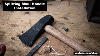 Splitting Maul Handle Install | AKOGR