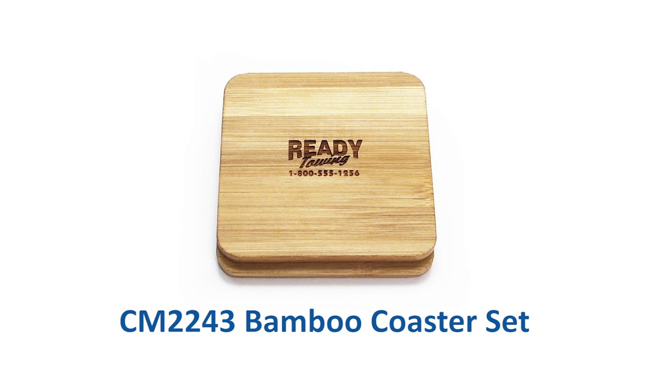 CM2243 Bamboo Coaster Set (Square) | COMDA.COM