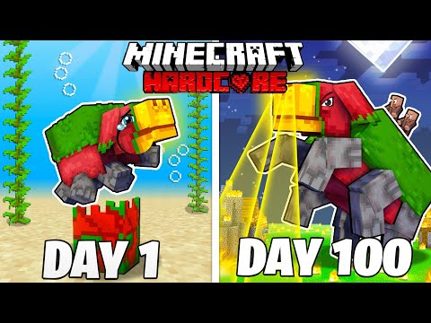 I Survived 100 Days as a SNIFFER in HARDCORE Minecraft