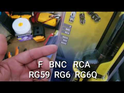 KLEIN extended reach COAX CRIMPER VDV211-100 F BNC RCA