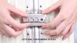 How to set my own TSA lock password for AnyZip 302 aluminum frame suitcase? (old version)🧳✈️➡️