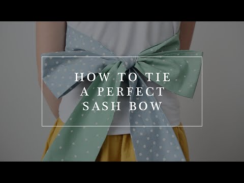 How to Tie a Perfect Sash Bow