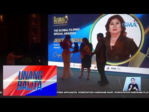 Jessica Soho, ginawaran ng "Icon of Filipino Media Excellence" award sa… Unang Balita