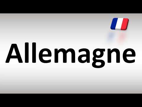 How to pronounce 'Allemagne' (Germany) in French