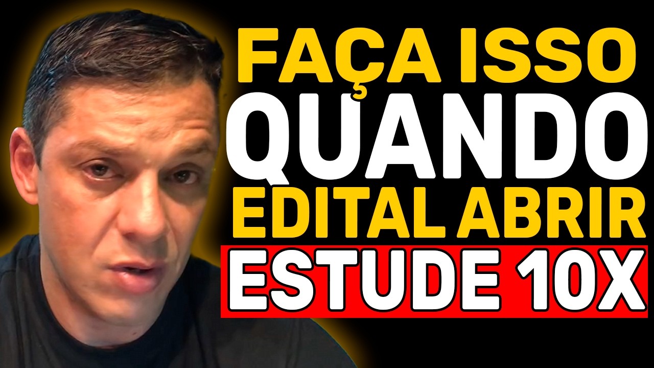 MACETE DE ESTUDO COM EDITAL ABERTO PARA CONCURSO PÚBLICO - Evandro Guedes