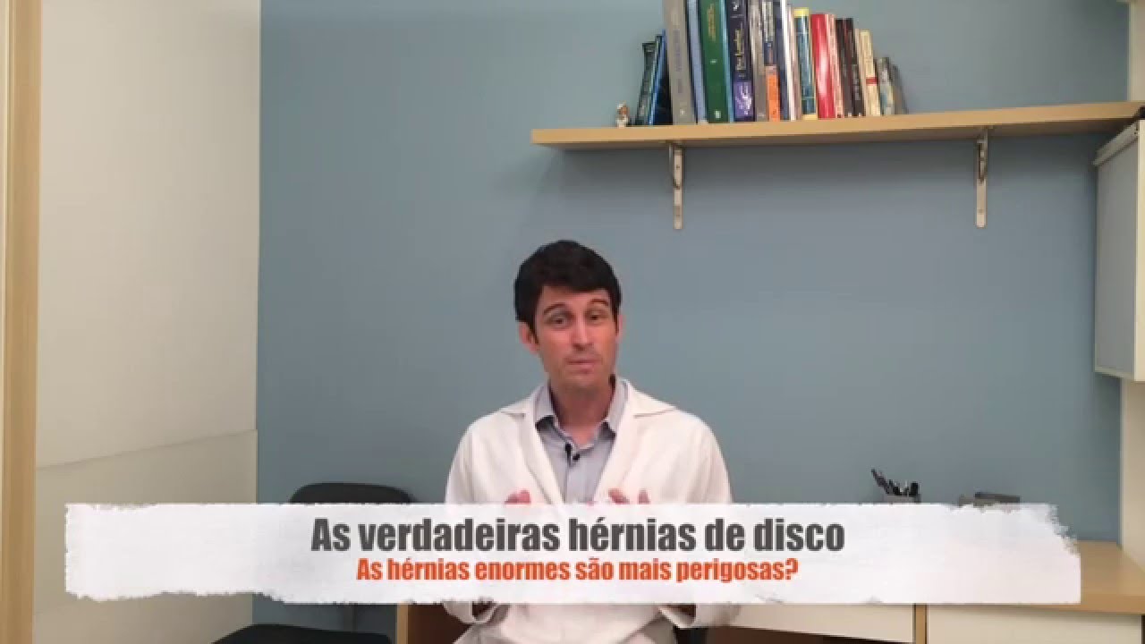 As verdadeiras hérnias de disco: as hérnias enormes são mais perigosas