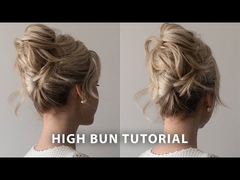 High Bun Updo Hairstyle ❤️ Wedding Hairstyle, Prom,...