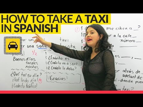 How to take a taxi in Spanish Video