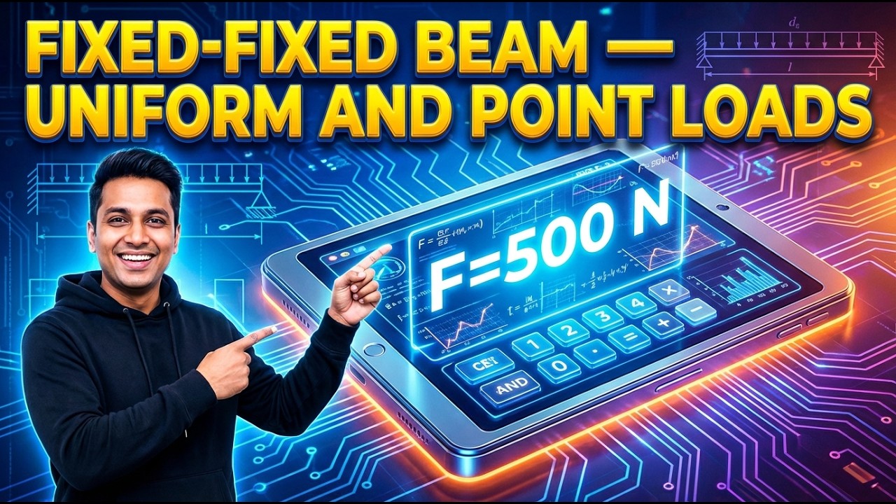 Fixed-Fixed Beam Calculator — Uniform and Point Loads