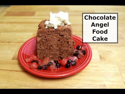 Chocolate Angel Food Cake - Help at Home
