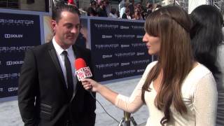 Kyle Clements (Commander Pike Sumner) at the Terminator Genisys Premiere video