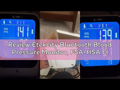Review Etekcity Bluetooth Blood Pressure Monitor, FSA-HSA Eligible, Smart Upper Arm Automatic BP Mac