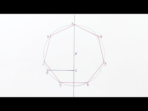 construct a regular heptagon inside a circle (Step-by-Step,Approximate drawing)