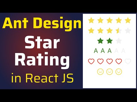 How to Use Ant Design Star Rating Component in React JS | Antd React Custom Star Rating Tutorial