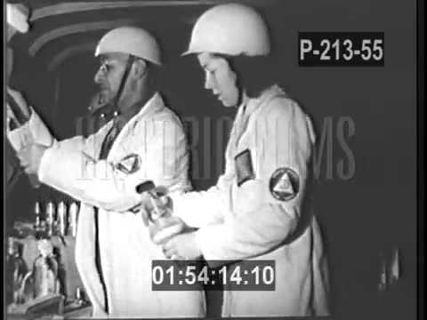 NYC TAKES COVER, AIR RAID DRILL - 1951