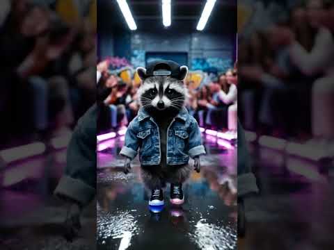 🐾 Animal Fashion Week: the most adorable runway in the world 🐼🐥 #cute #ai #shorts #funny