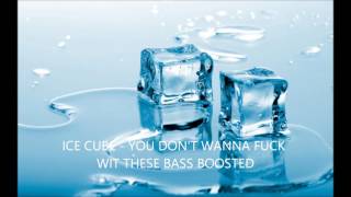 Ice Cube - You Don&#39;t Wanna Fuck Wit These (BASS BOOSTED)
