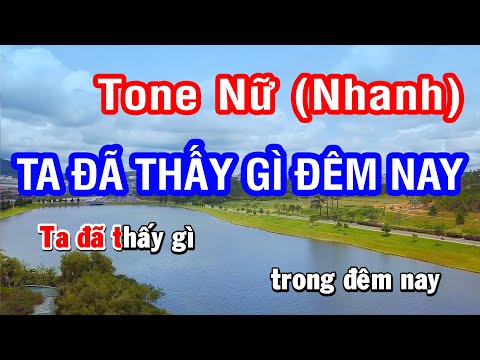 Karaoke Ta Đã Thấy Gì Trong Đêm Nay Tone Nữ (Nhanh) | Nhan KTV