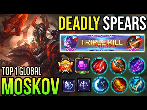 DEALY SPEARS! PERFECT MOSKOV [ Top 1 Global Moskov 2020 ] MOSKOV BEST BUILD 2020 - Mobile Legends
