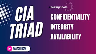What is CIA triad || CIA triad in cybersecurity in Hindi