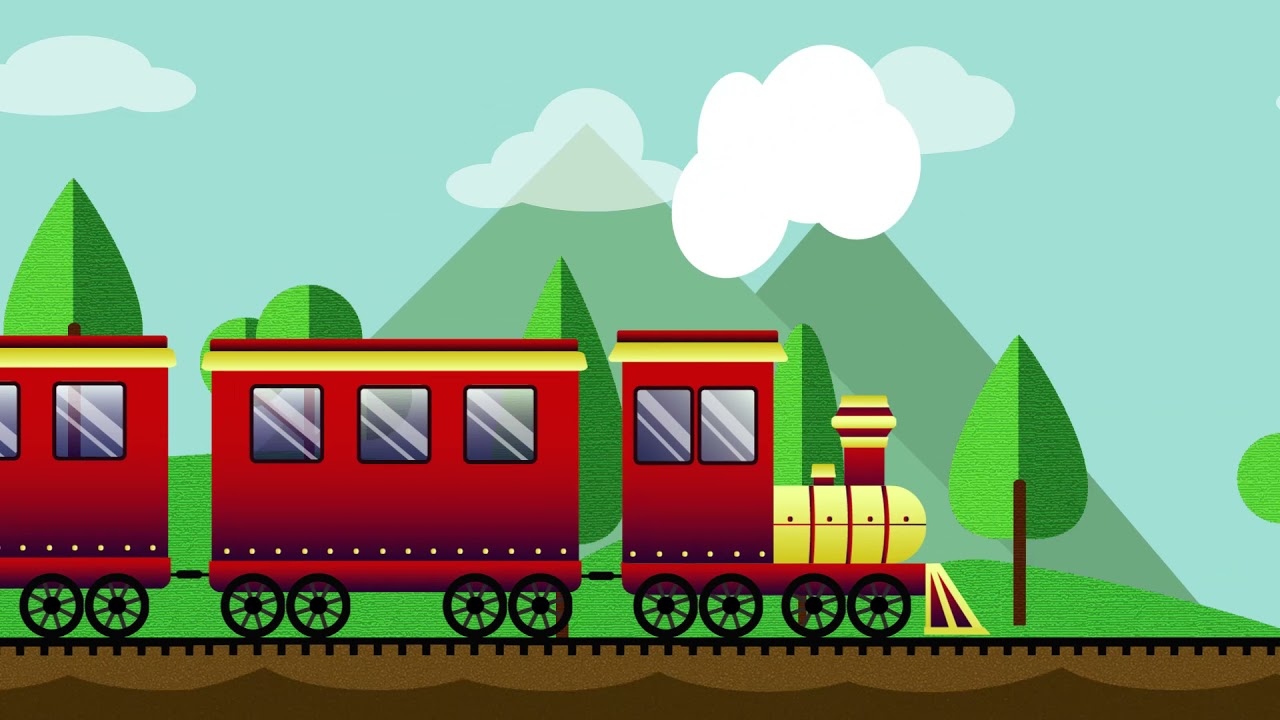 Vector Train Animation