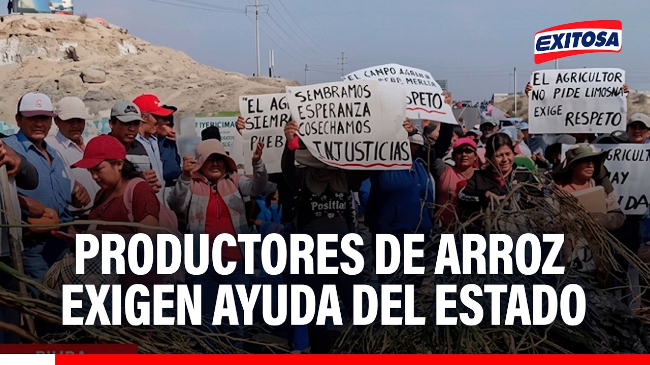 🔴🔵 Ante la situación difícil de los agricultores, realizaron 4 días de paro en el norte del país