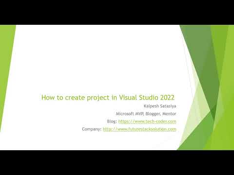 How to create new project in Visual Studio 2022