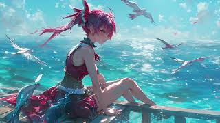 【睡眠用BGM】宝鍾マリンとさざ波の音 - sound of rustling waves with Houshou Marine