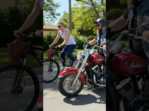 Biker Stops a Thief in the Most Unexpected Way 🏍️😳