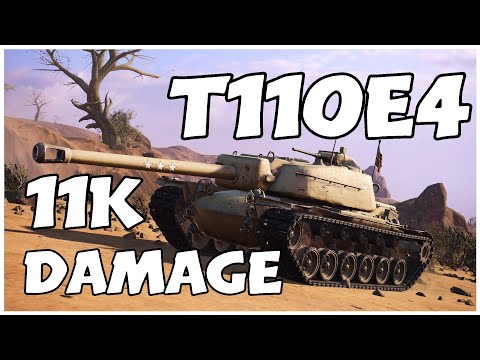 My New Damage Record!!! 11K Damage Game T110E4 [World of Tanks PS4]