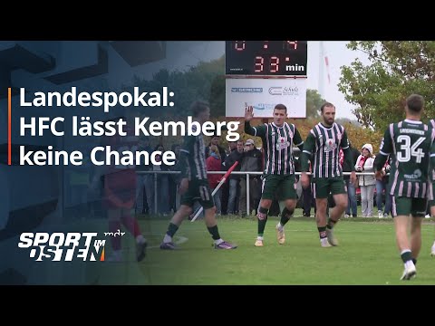 Viertelfinale gebucht: Hallescher FC lässt Kemberg keine Chance | Sport im Osten | MDR