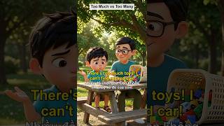 Phân biệt Too Much và Too Many Cực Dễ #shorts