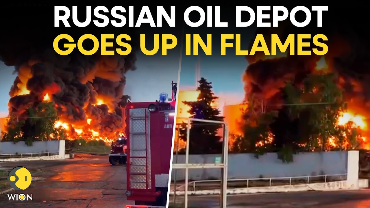 Ukraine Strikes Russia LIVE: MASSIVE BLAST Shocks Moscow as Oil Depot in Krasnador Goes Up in Smoke