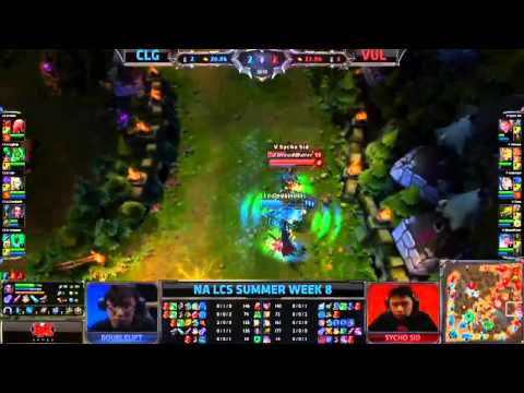 Doublelift 1v2 Sycho Sid and BloodWater - NA LCS Week 8 CLG vs Vulcun