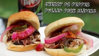 Cherry Dr Pepper Pulled Pork Sliders with Homemade Pickled Red Onions