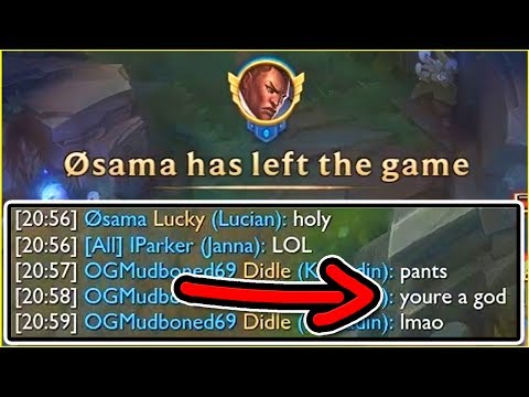 LUCIAN AFK LVL 1... BUT THIS IS WHY ZAC IS PERMA BANNED