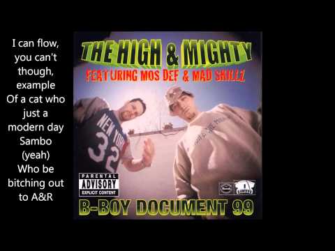 B-boy Document 99 - High and Mighty ft. Mos Def, Mad Skillz (With Lyrics)