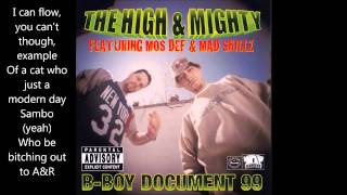 B-boy Document 99 - High and Mighty ft. Mos Def, Mad Skillz (With Lyrics)