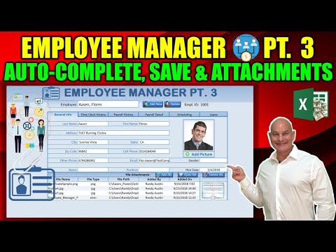 Create Horizontal AND Vertical Tabs in this Excel Employee Manager Part 1