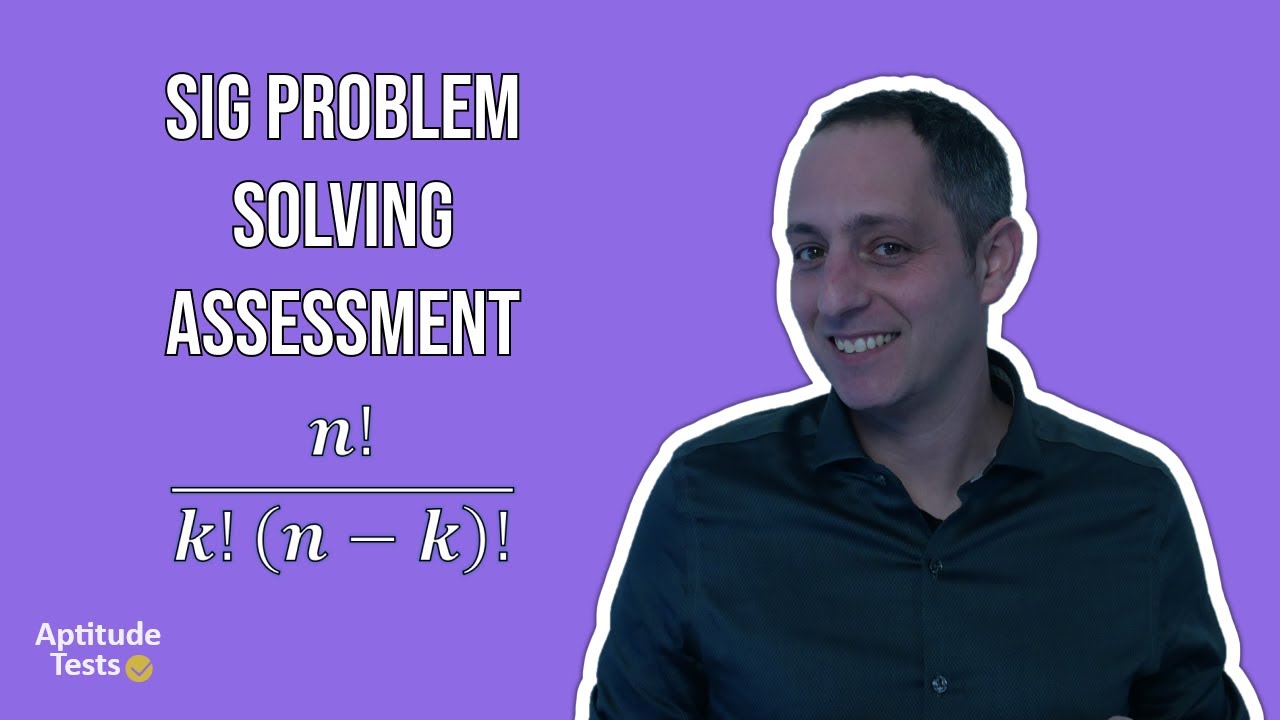 SIG Problem Solving Assessment - Full Guide and Samples